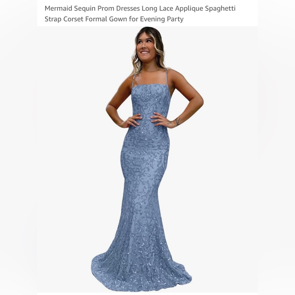BRAND NEW Mermaid sequence prom formal dress size 2